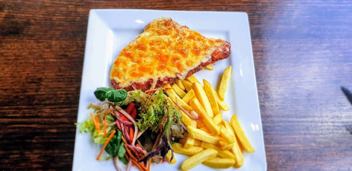 Half Schitznel & Chips with Tomato Sauce