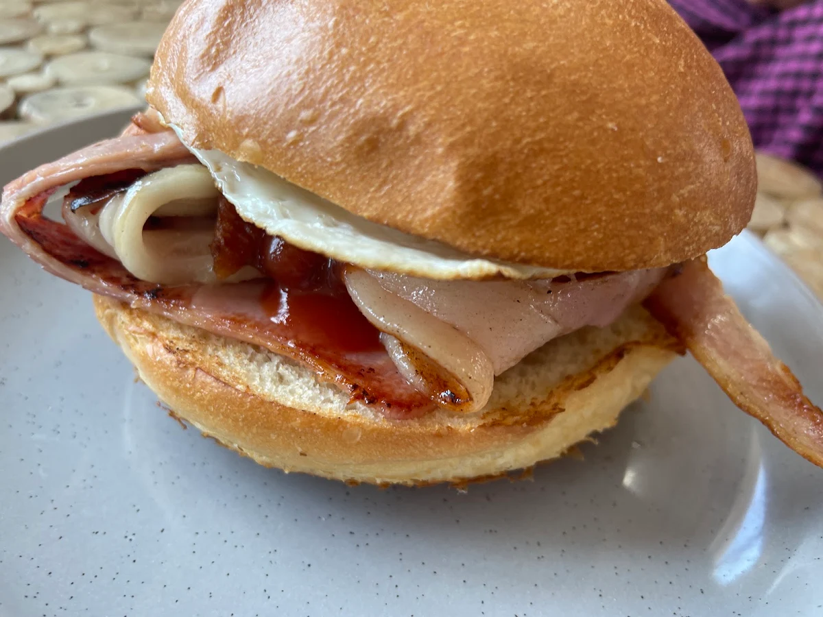 Bacon & Egg Roll, Badu Eatery & Bar