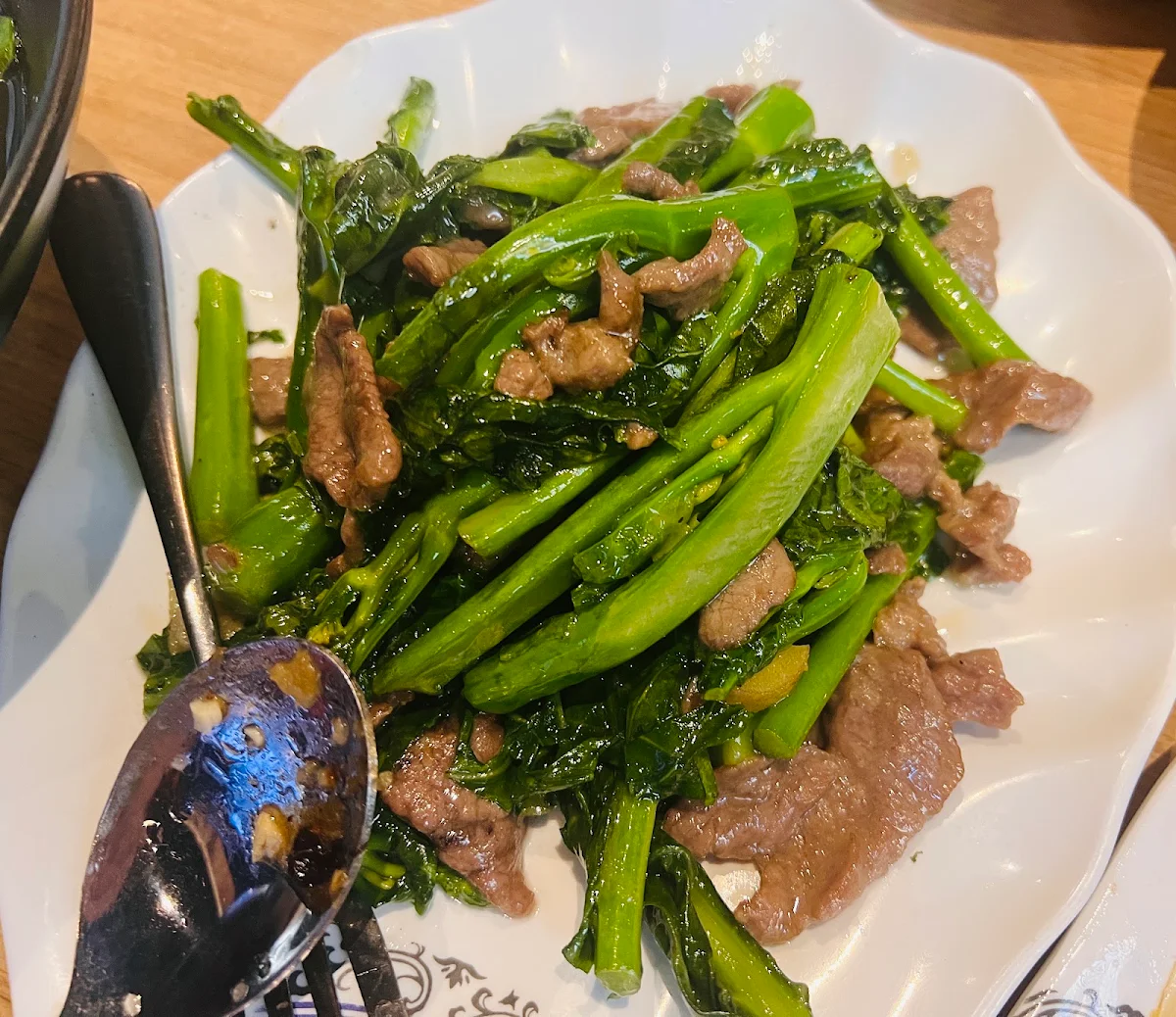 Beef with Chinese Broccoli, Mama's Wok Rhodes