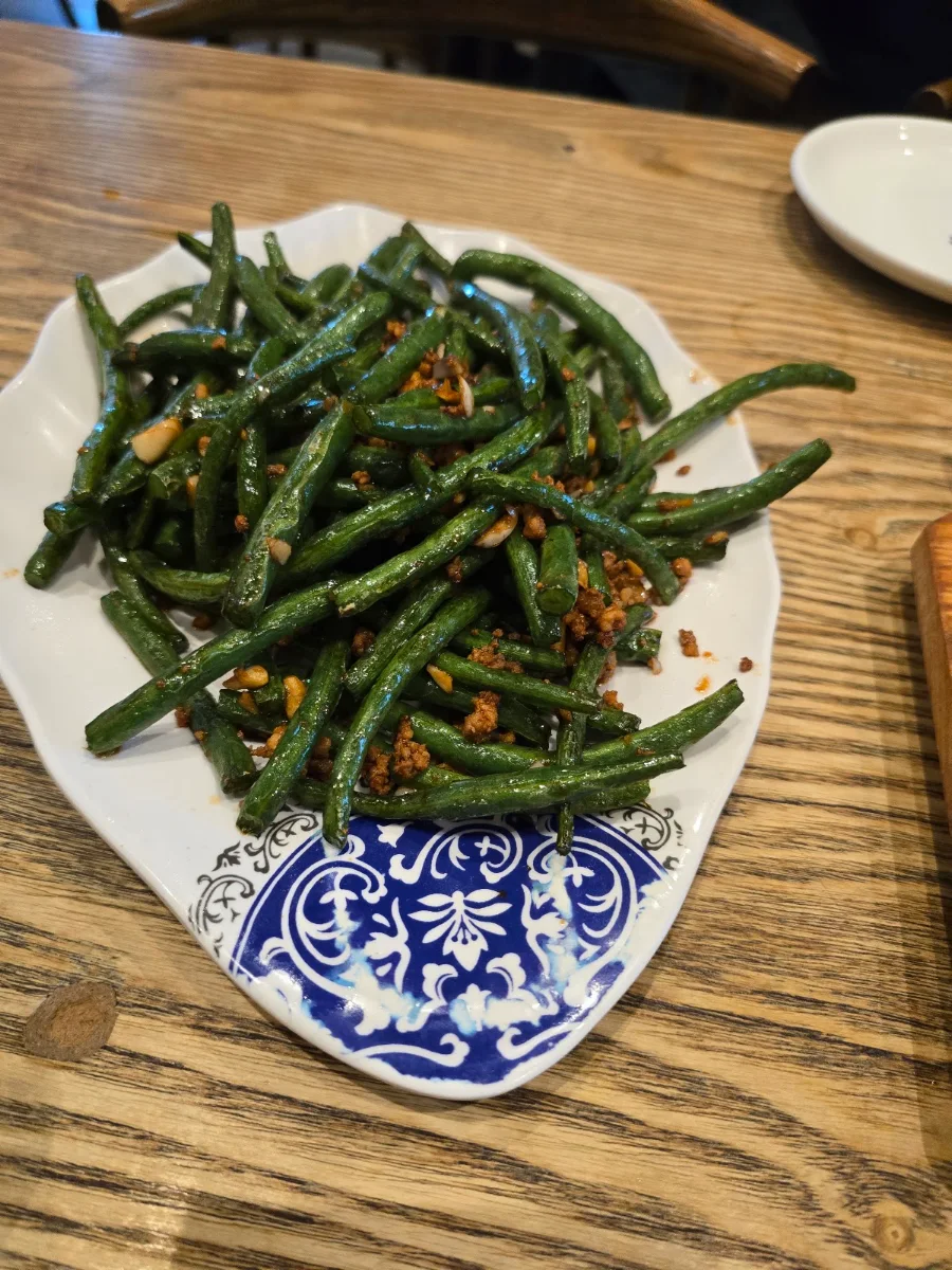 Dry-Fried Green Beans, Mama's Wok Rhodes