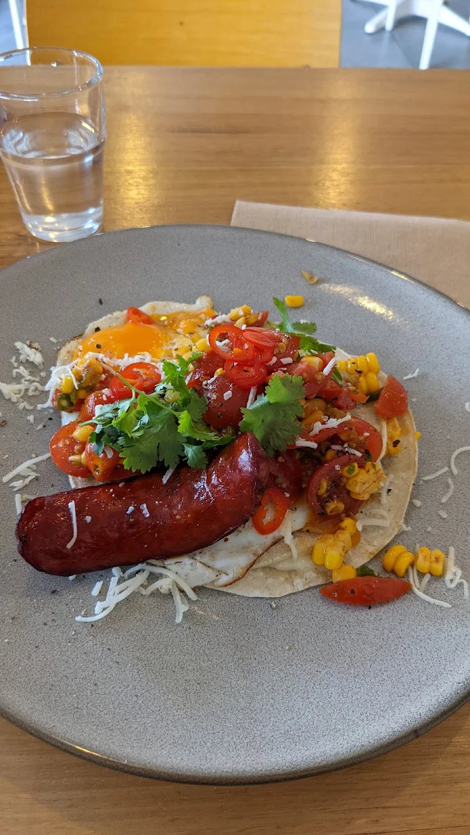Black Bean Quesadilla with Chorizo