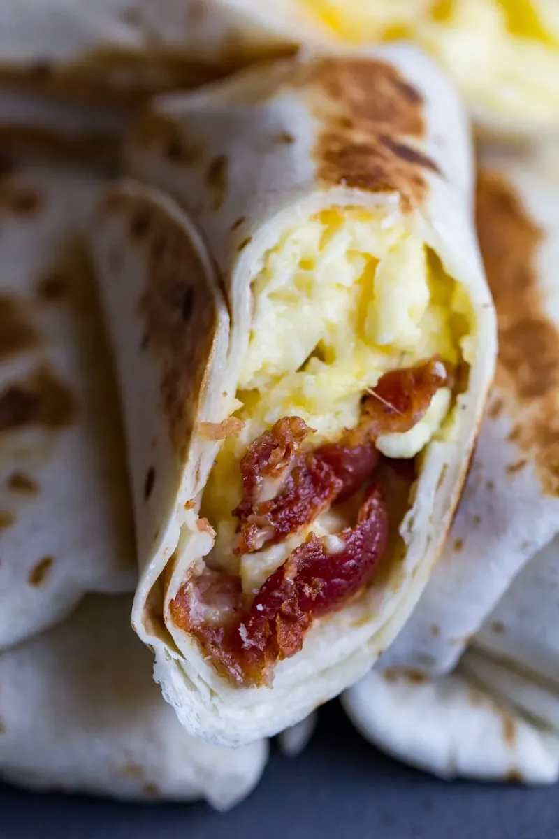 Bacon & Egg Wrap, Books & Beans Cafe