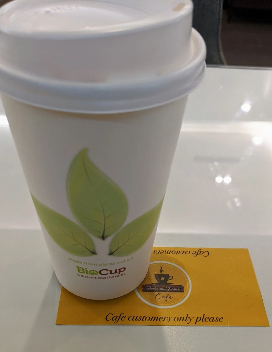 Iced Coffee, Books & Beans Cafe