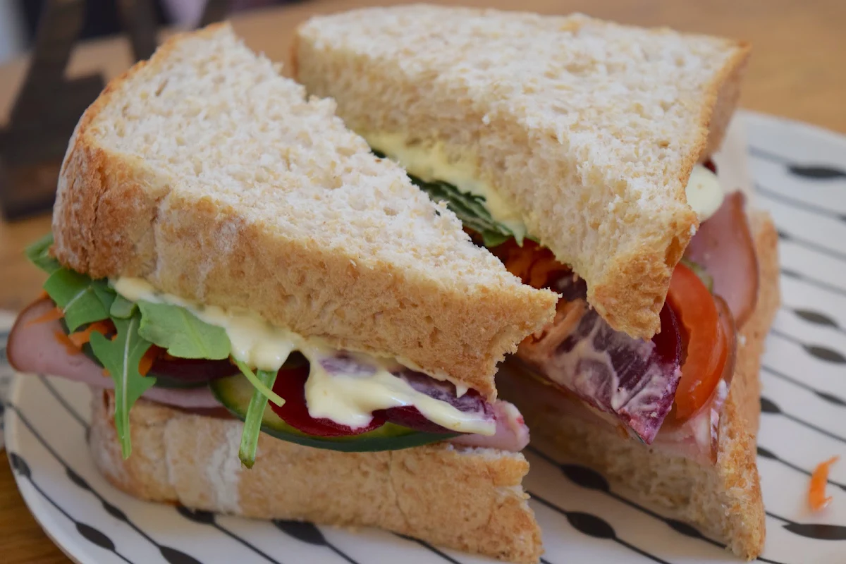 Ham Cheese & Tomato Sandwich on Sourdough