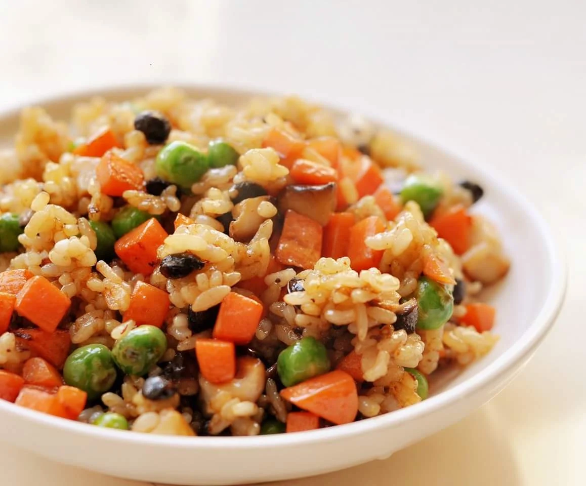 Vegetable Fried Rice, Sun's Dumplings