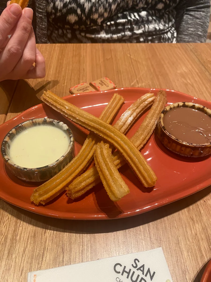Churros with Milk Chocolate