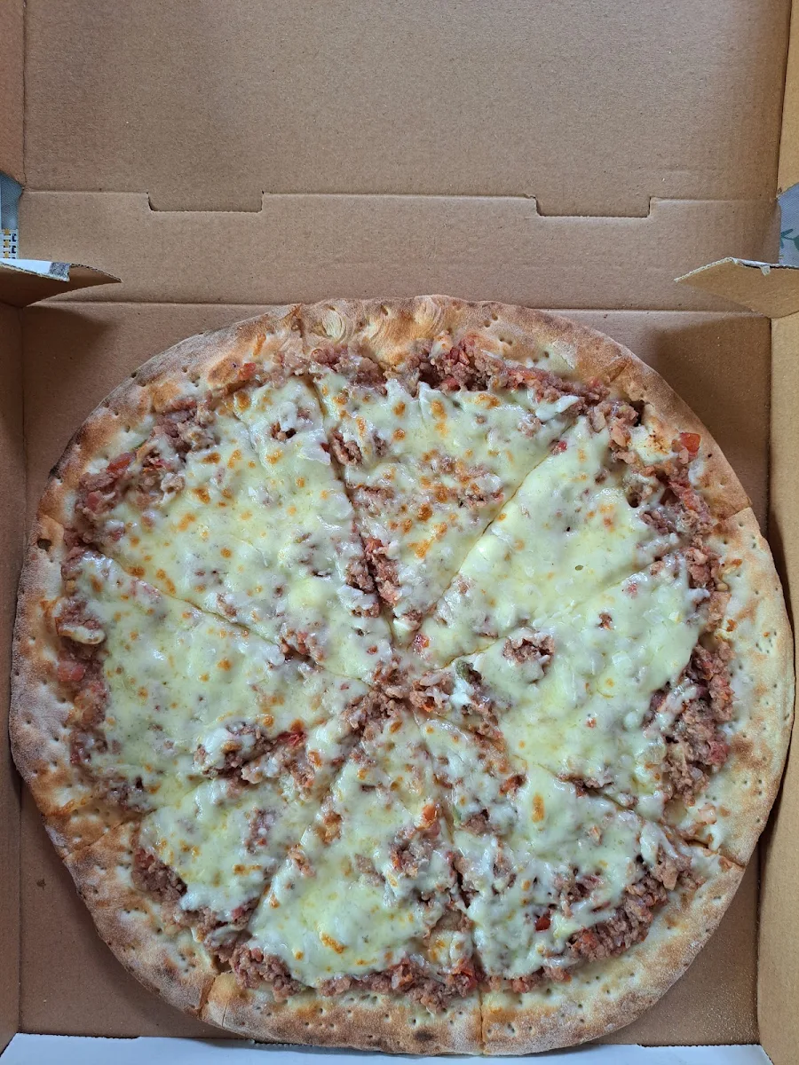 Meat and Cheese Pizza
