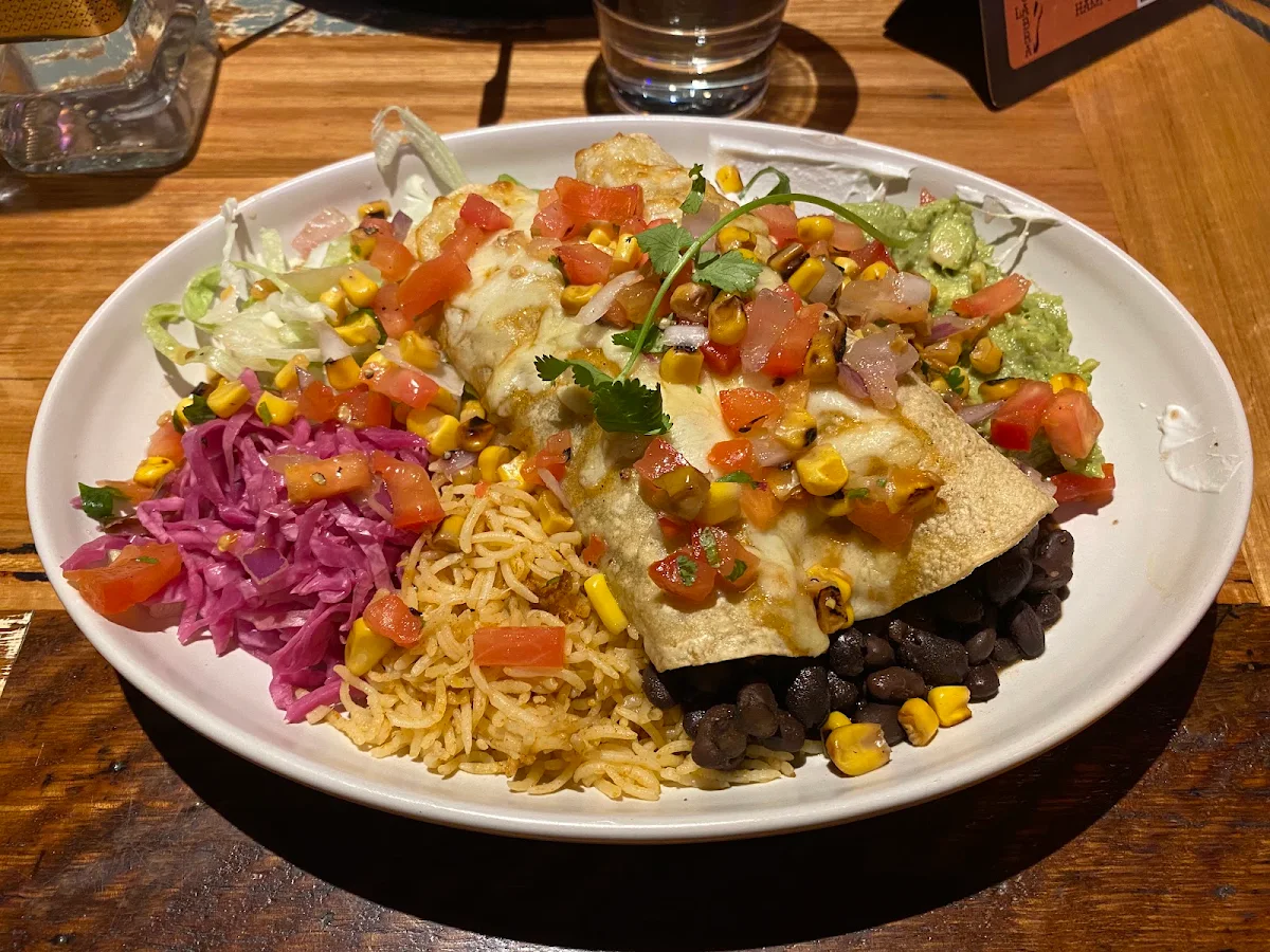 Pulled Lamb Enchilada, La Cabra Mexican - Hampton