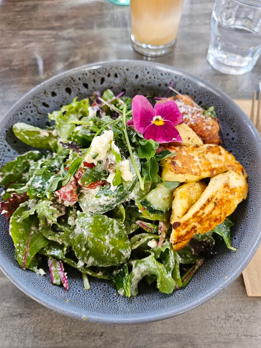 Greek Salad and Halloumi
