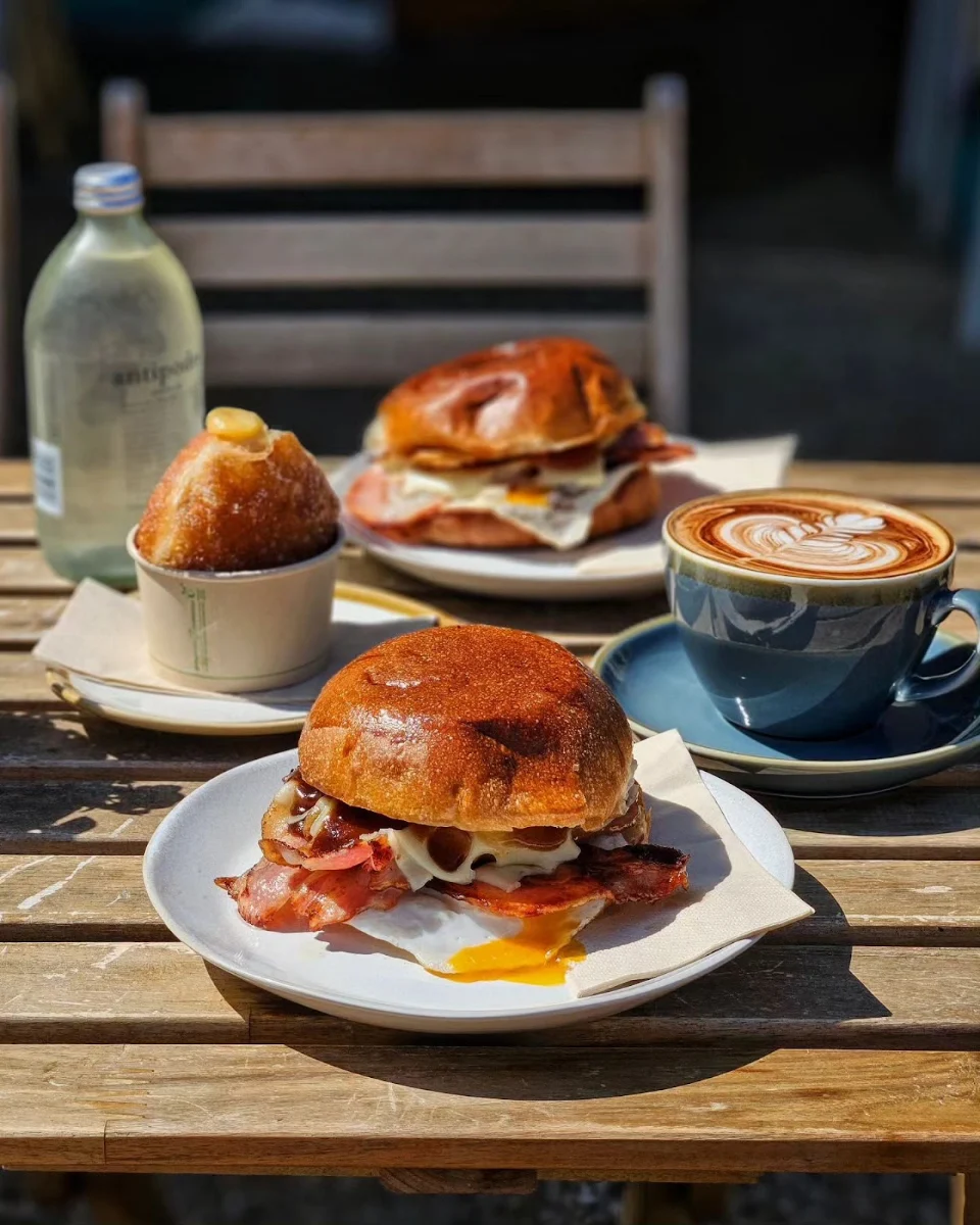 Bacon & Egg Roll, Four Espresso