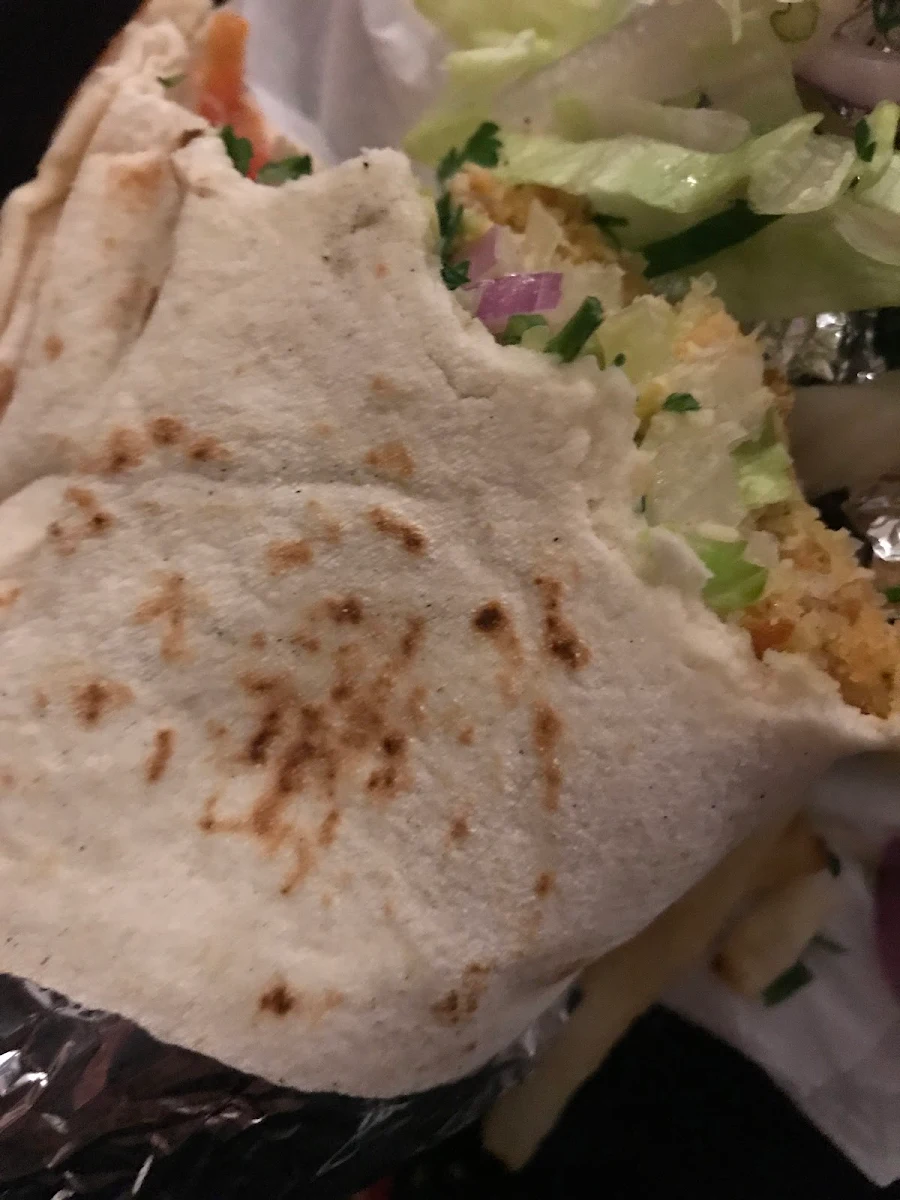 Falafel Roll, Darby St Kebabs and Pide