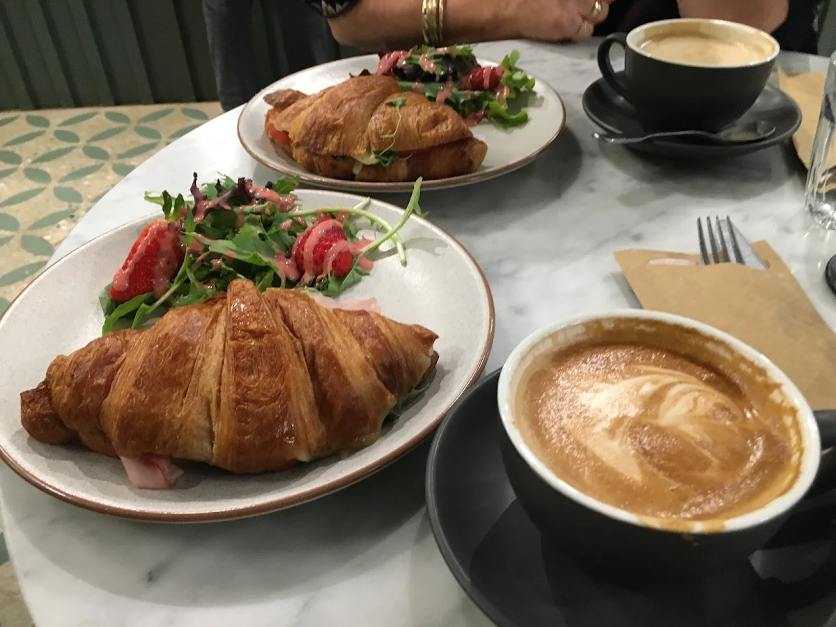 Cheese and Ham Croissant Sandwiches