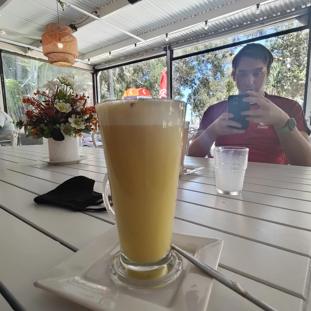 Tumeric Latte, Curlew Cafe, Coochiemudlo