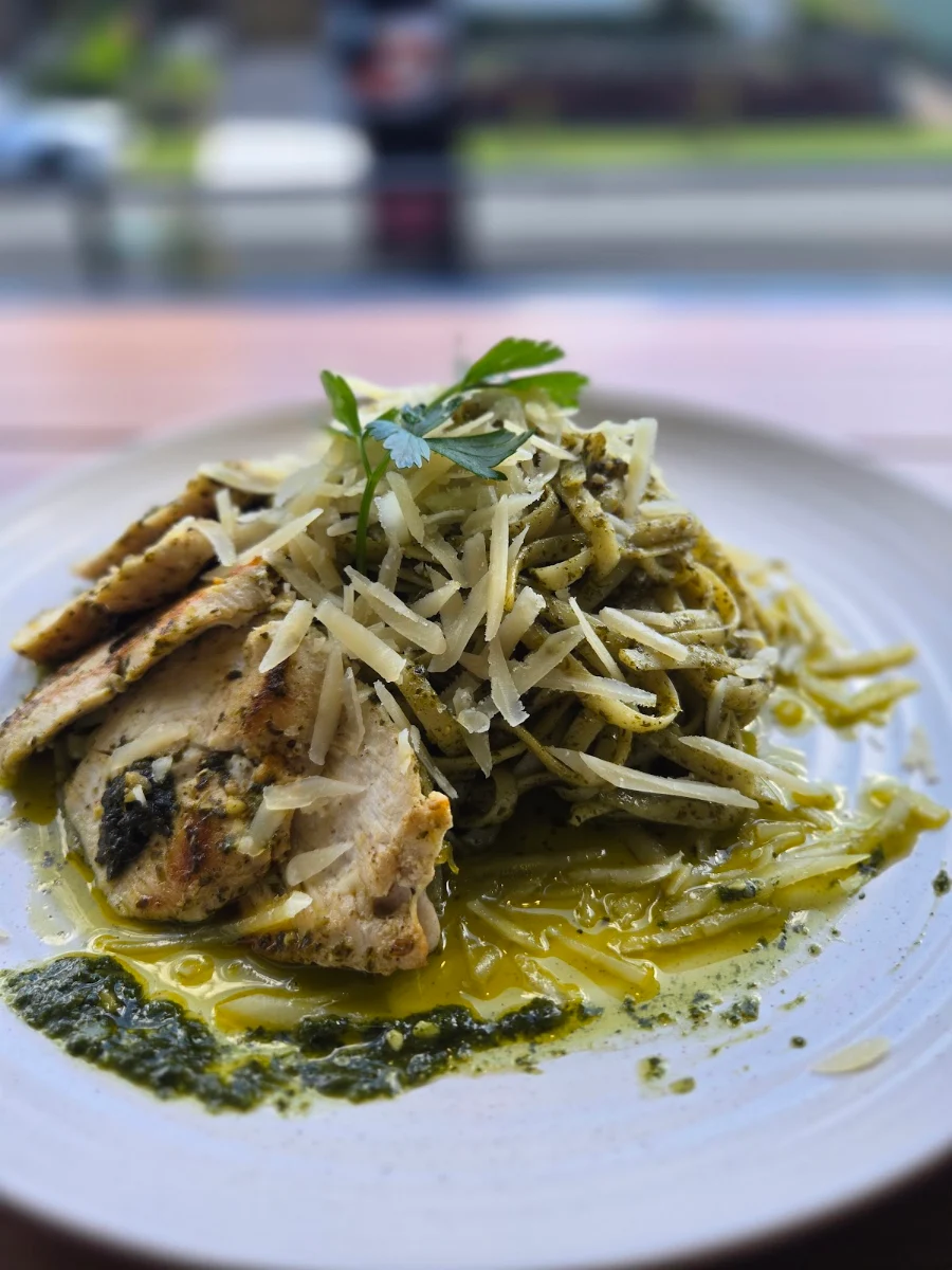 Basil Pesto Chicken Linguini