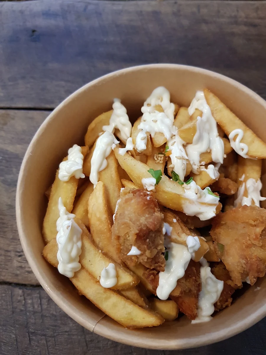 Korean Chicken and Chips