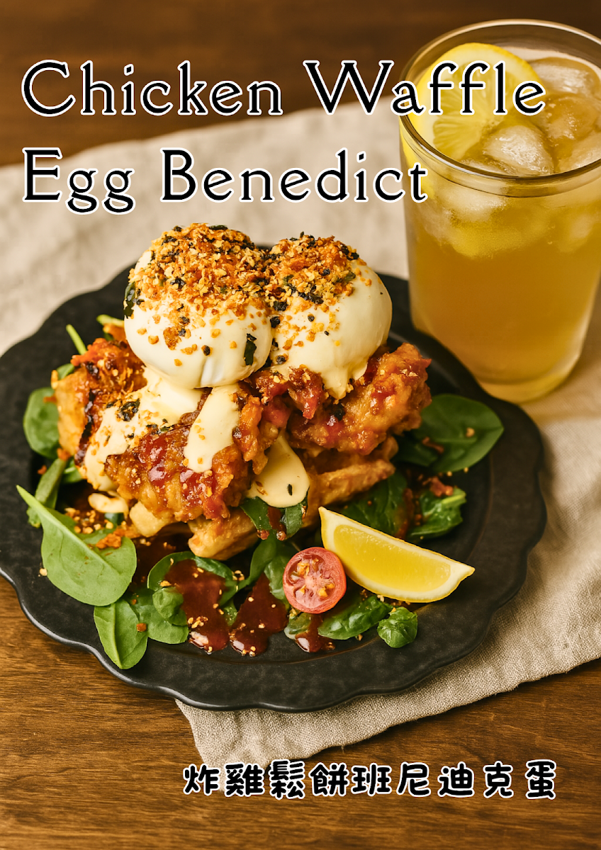 Chicken Waffle Egg Benedict