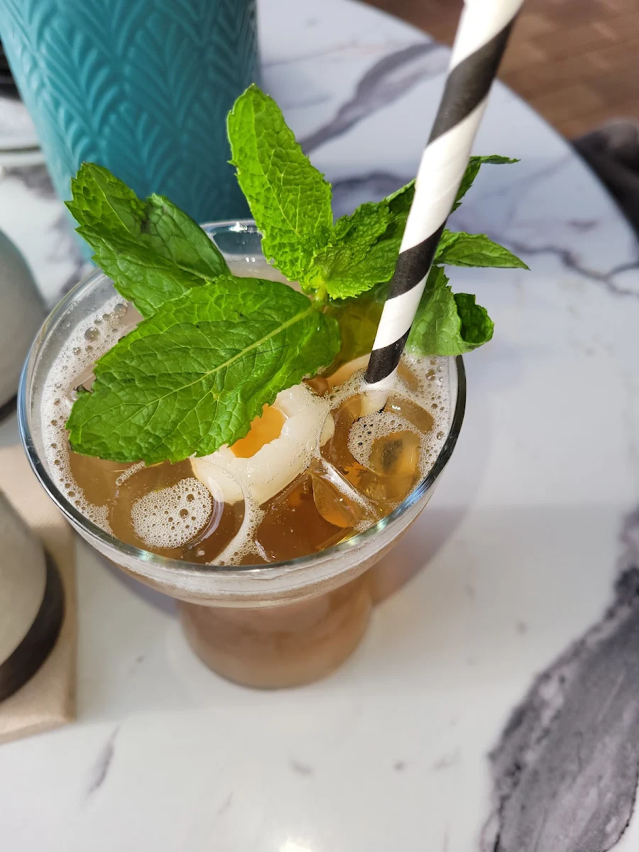 Minty Lychee Ice Tea, Lunar Dumpling Bar