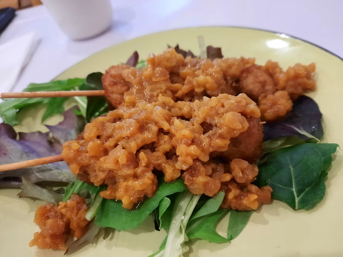 Satay Chicken, Vegie Mum vegetarian restaurant