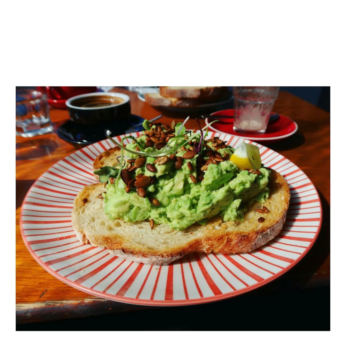 Smashed Avocado, Fress Cafe