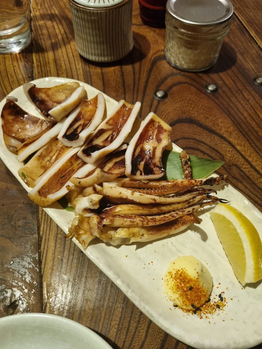 Charcoal Grilled Whole Calamari