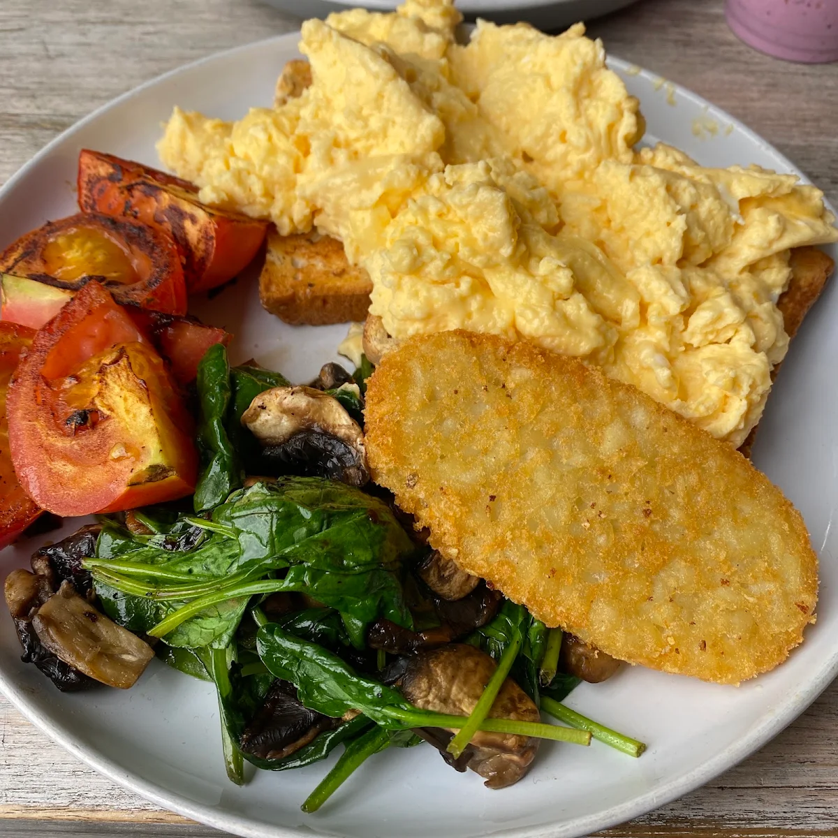 Scrambled Eggs, Crunchy Nut Cafe