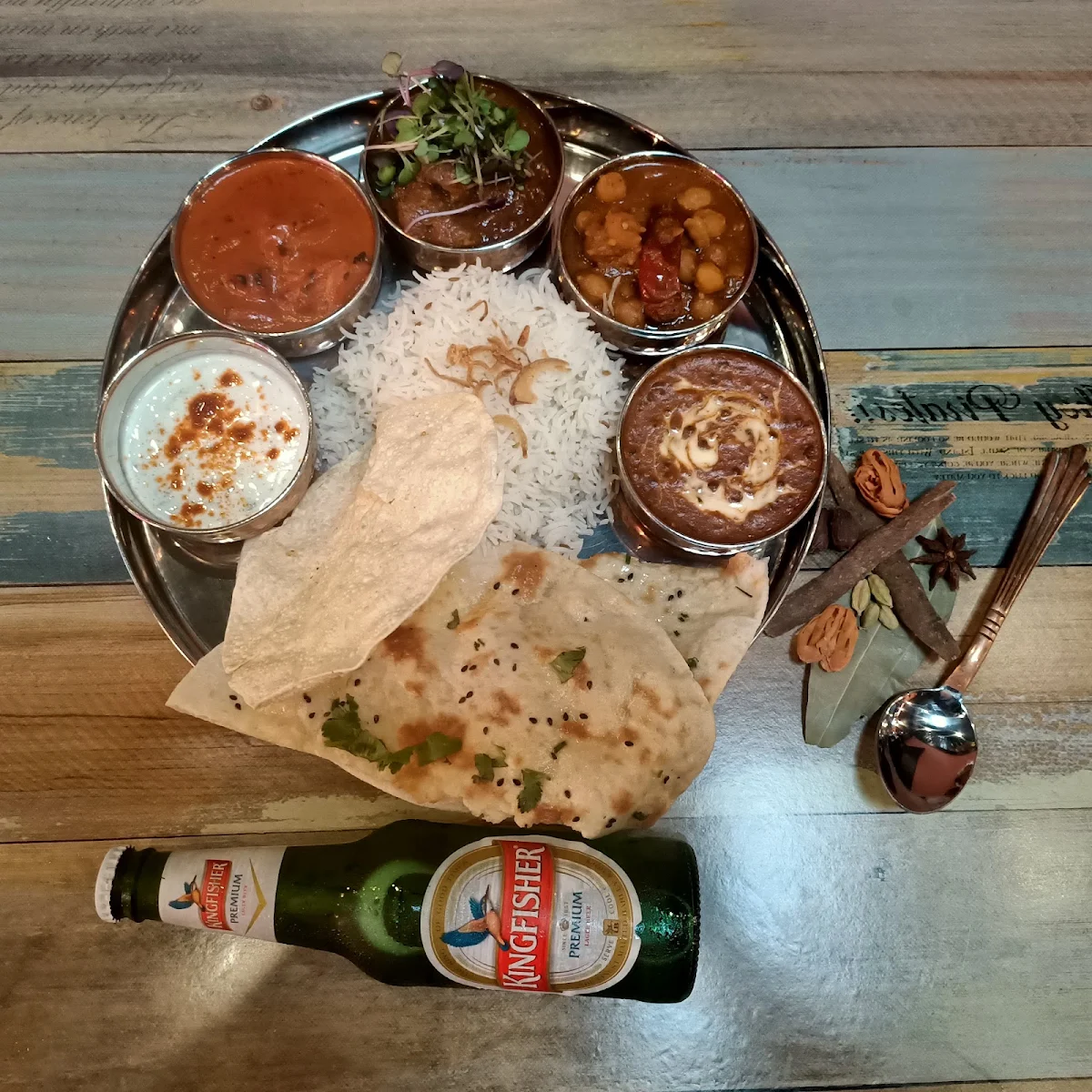 Pappadum Platter 4pcs, Bombay Rocks