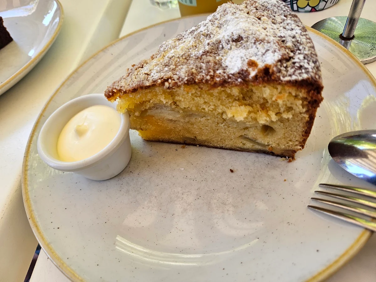 Apple Cake Slice, Three Girls Skipping