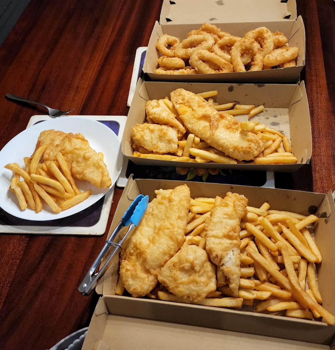 Minimum Chips with Fish, Pescado Seafoods