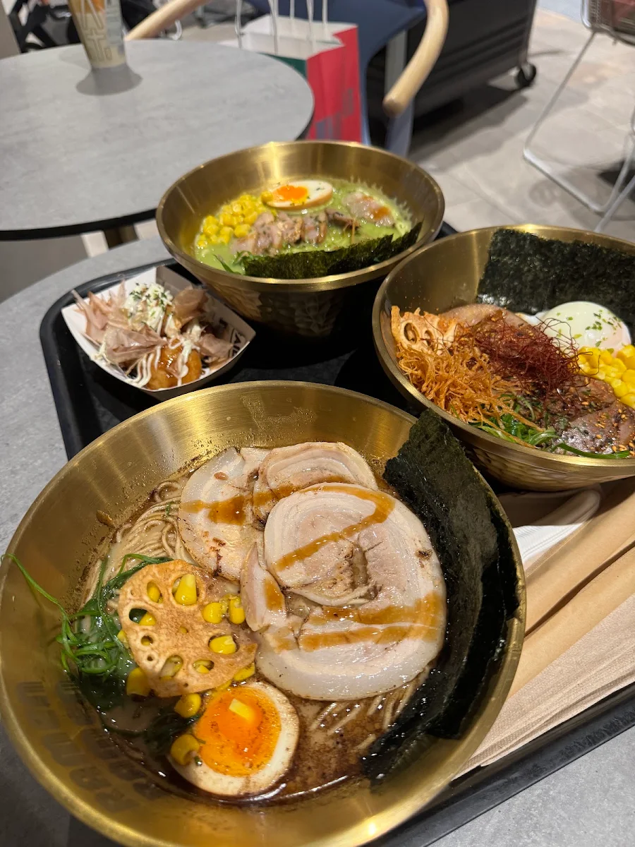 Matcha Duck Ramen Original Tonkotsu Ramen Ox Tongue Mazemen