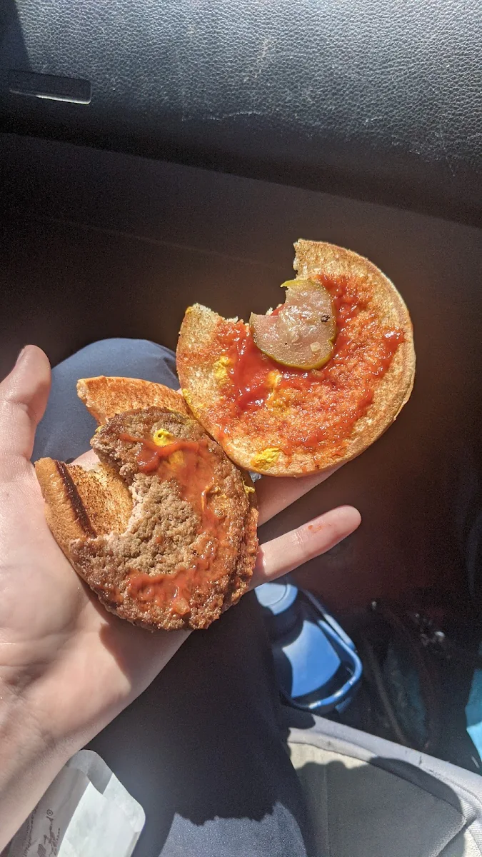Cheeseburger with a Bite Out, McDonald's Mitchell