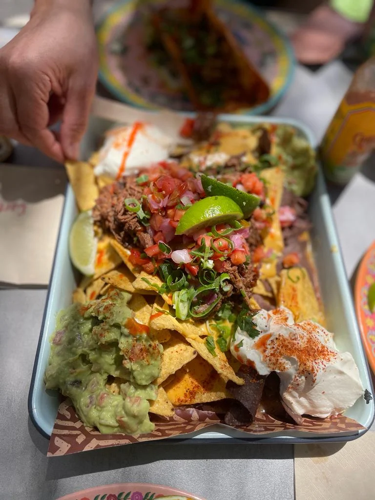 Pulled Beef Nachos, Cartel Taqueria - Qbn