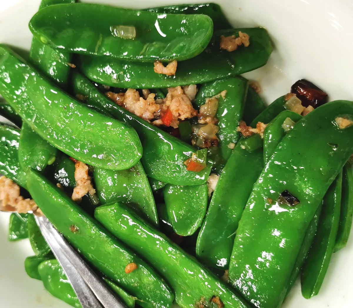 Sauté Seafood with Snow Peas