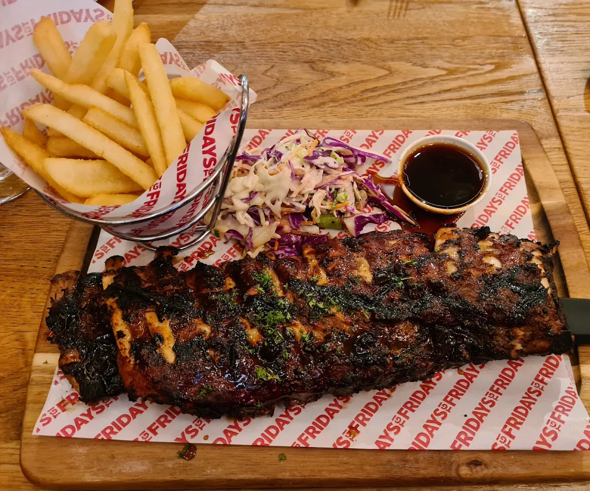Half Rack Pork Ribs with Fries