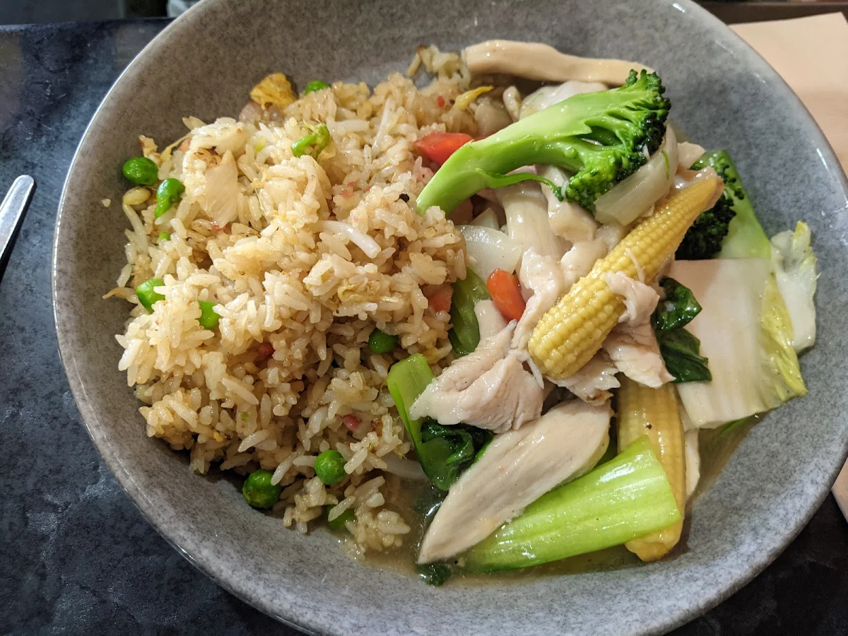 Chicken and Beef with Mixed Vegetables