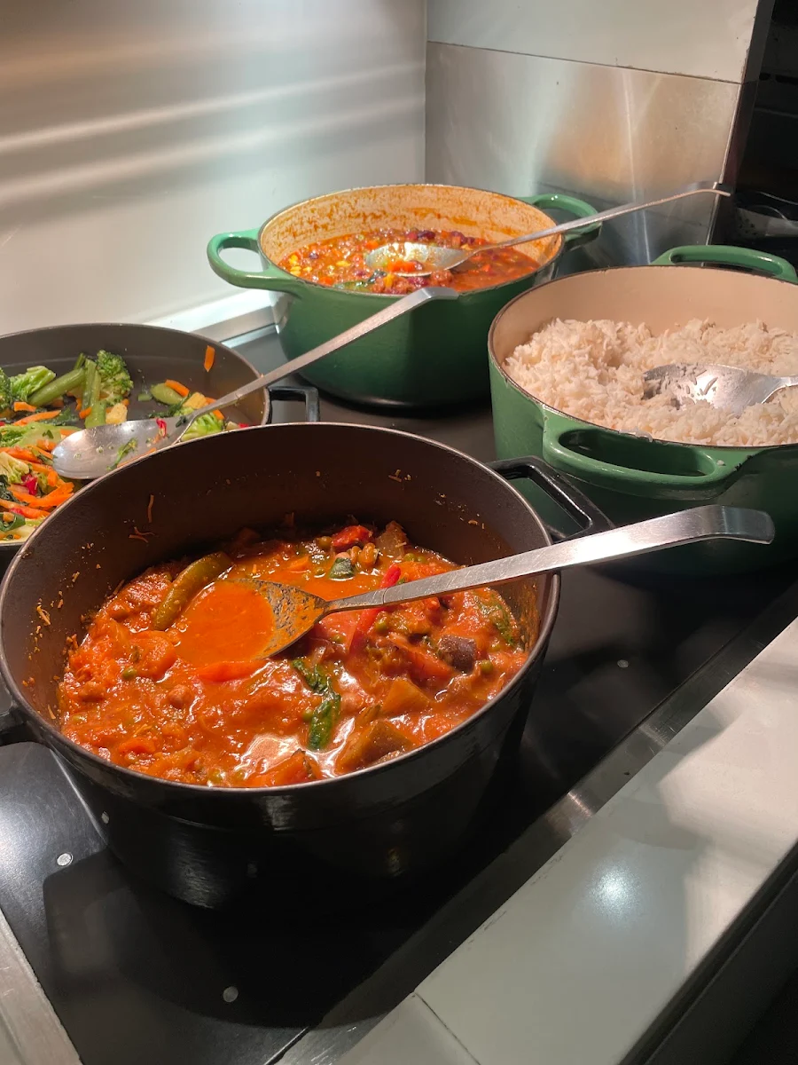 White Rice and Vegetable Curry