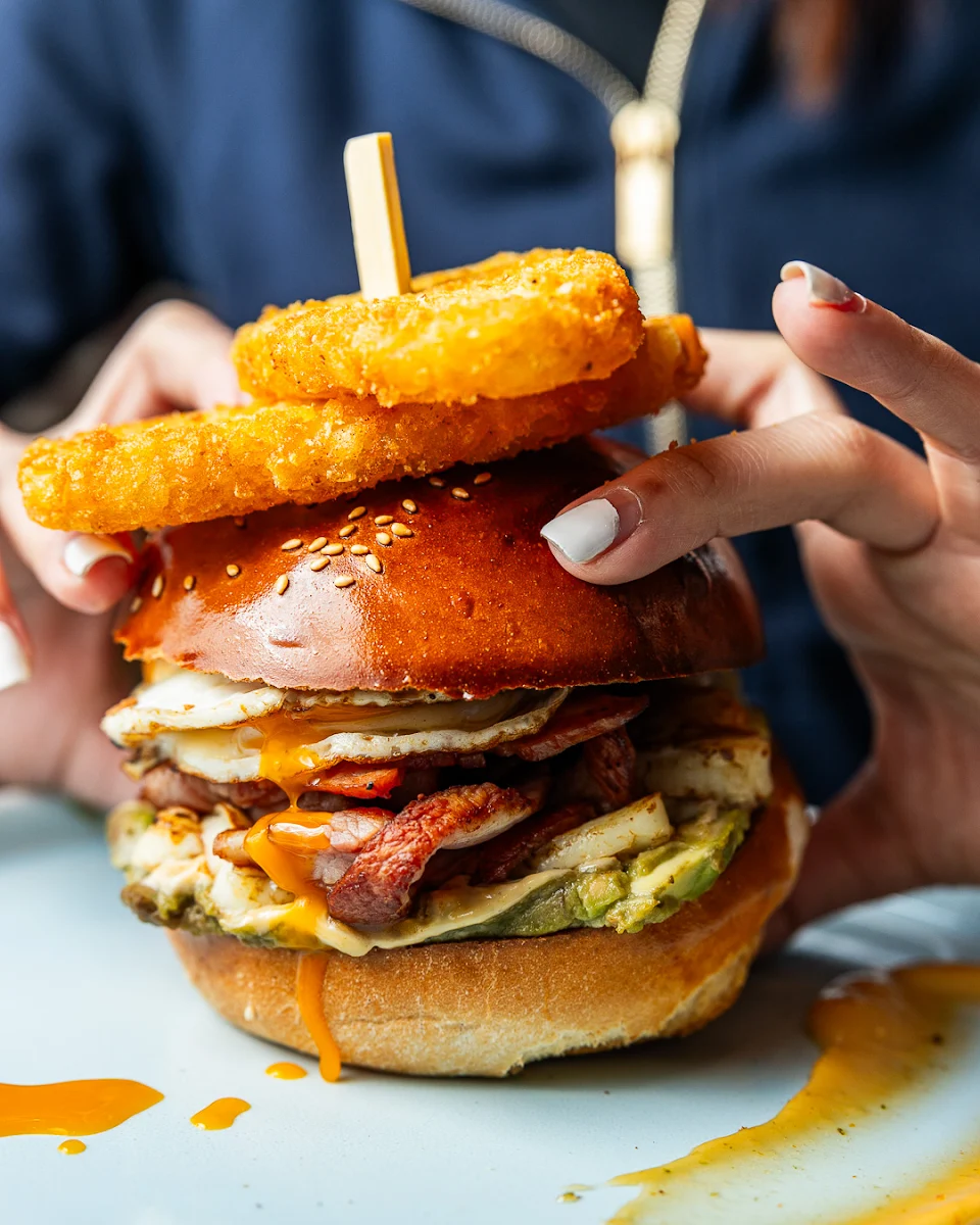 Fritter Stack, Bricks & Brunch