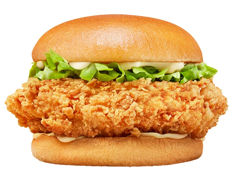 Crispy Chicken Burger, Broaster Chicken Epping