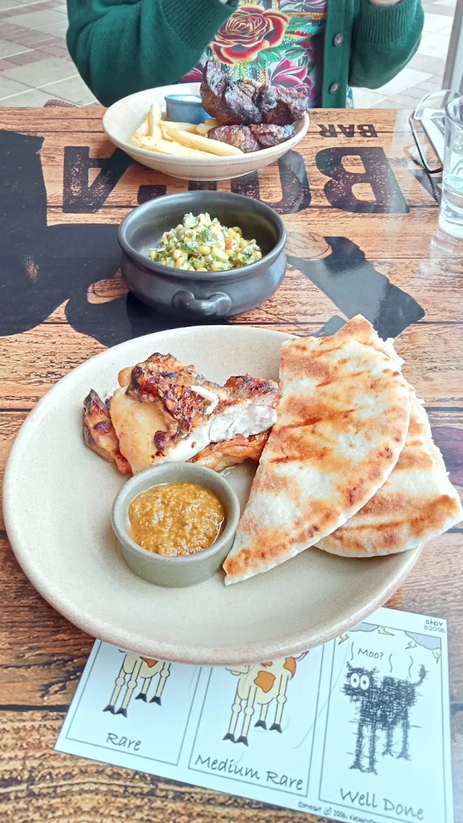 Chicken and Flatbread, La Boca Bar and Grill Brisbane