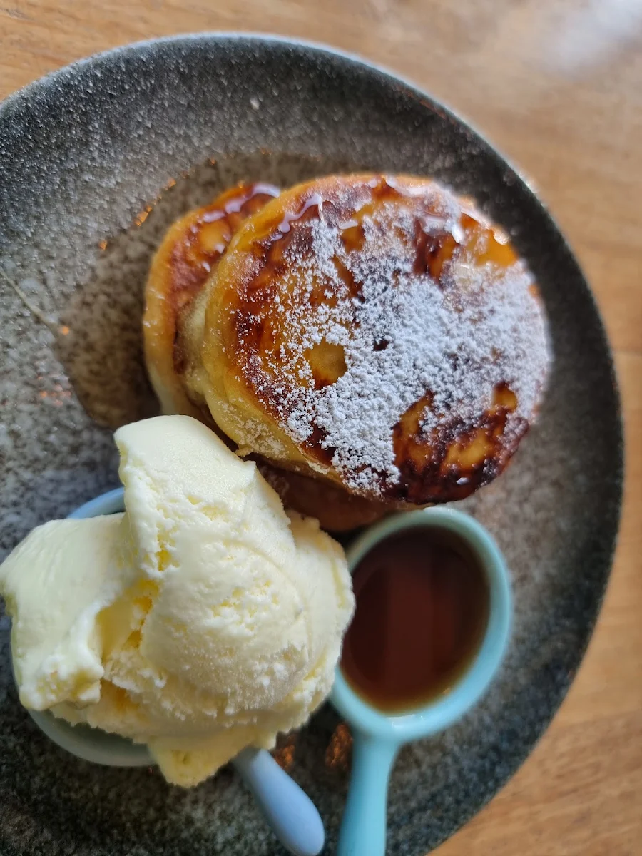 Ricotta Pancakes and Ice Cream