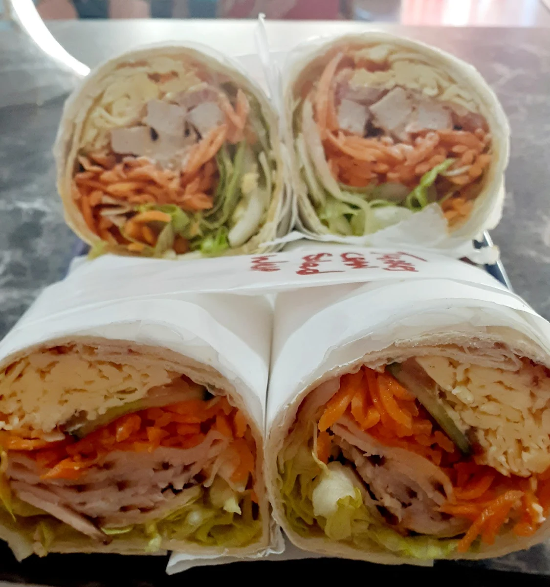 Freshly Made Wraps