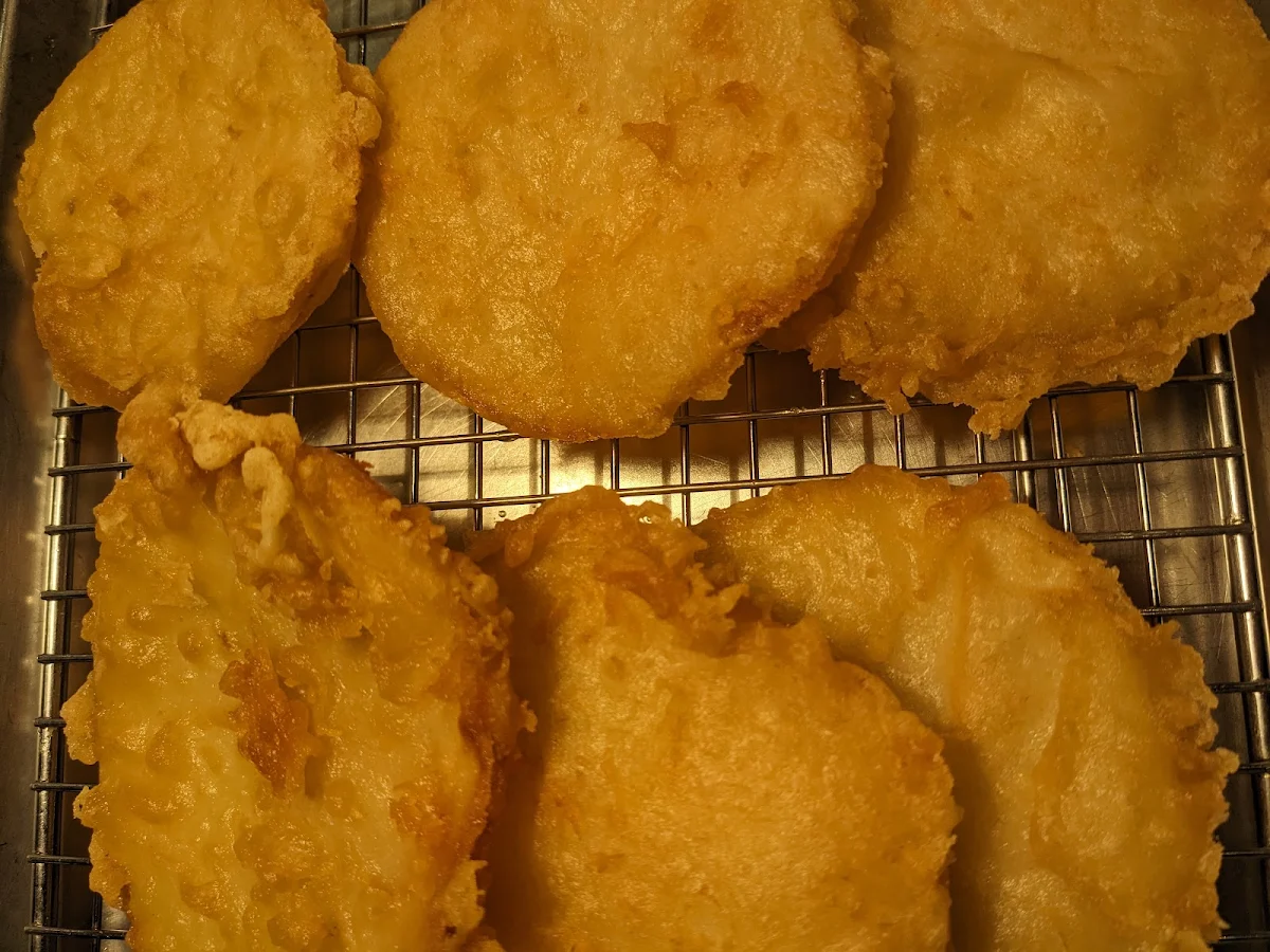 Potato Scallops, Costi's Fish and Chips Quay Quarter