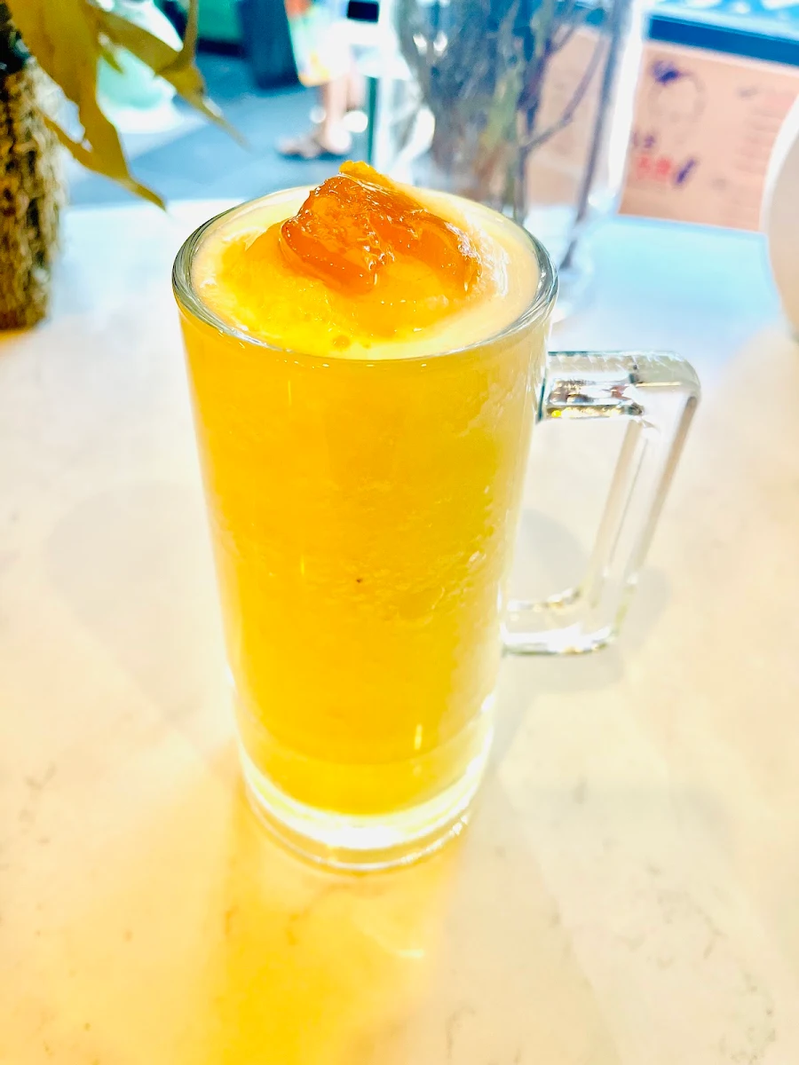 Authentic Mango Ice Drink, Great Aunt Authentic Taiwanese Cuisine姑姑台灣手路菜
