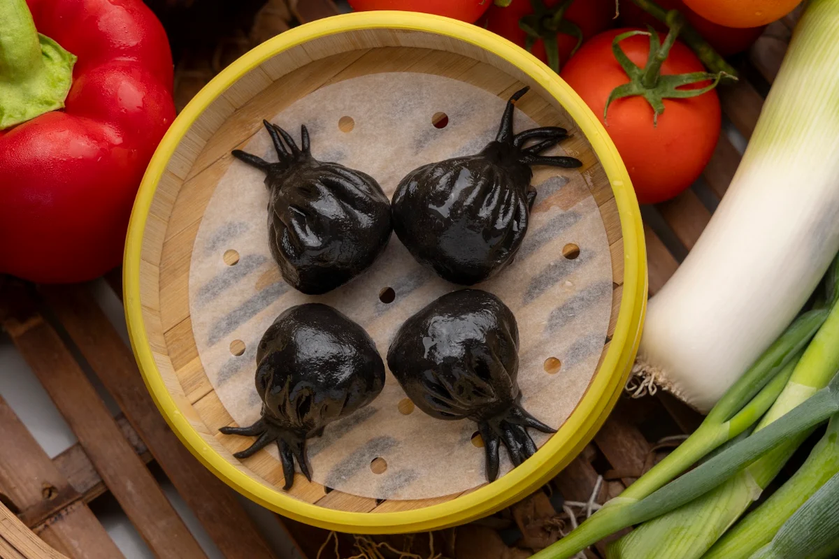 Squid Ink Dumpling, Alice Dumpling Bar