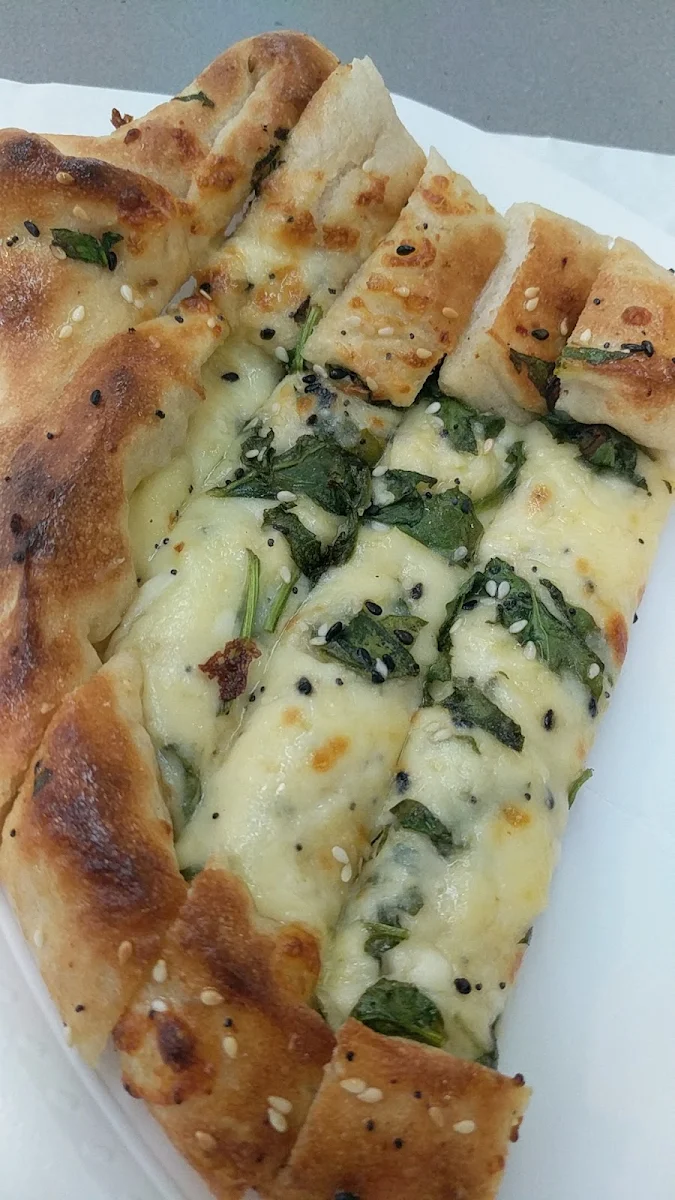 Cheese and Spinach Pide