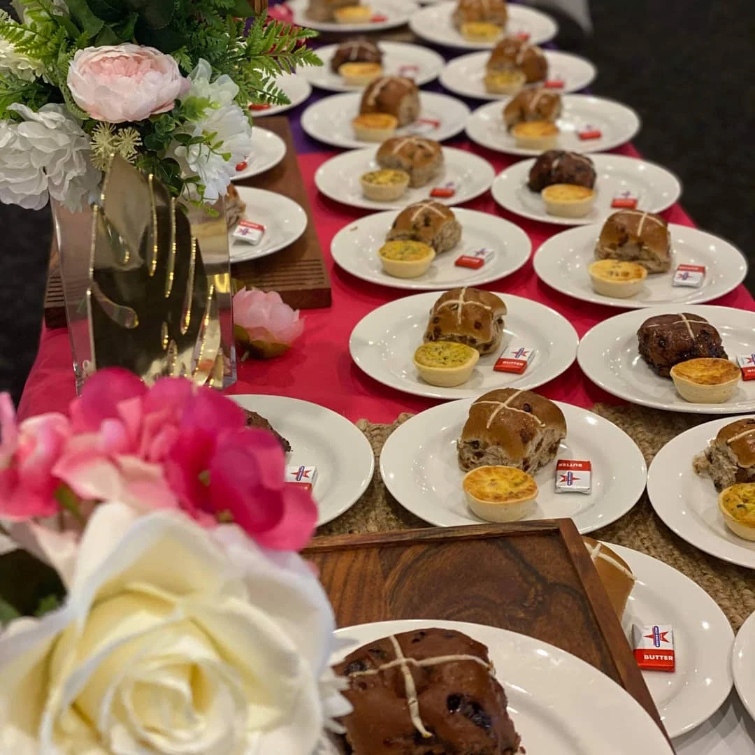 Easter Function with Hot Cross Buns, Newnham Hotel & Event Spaces