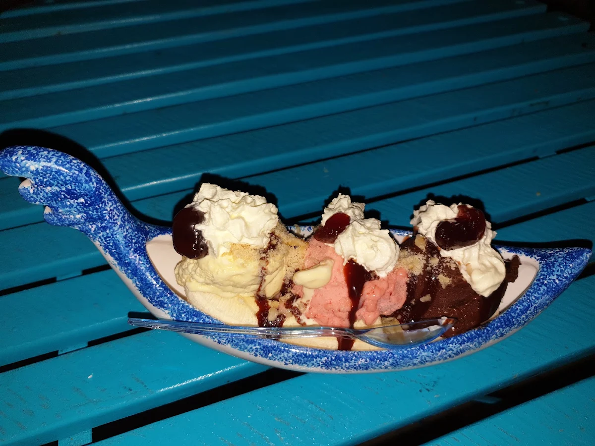 Banana Split 3 Scoops Your Choice