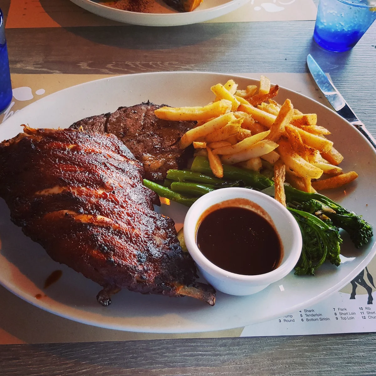 BBQ Pork Rib and Chicken Combo