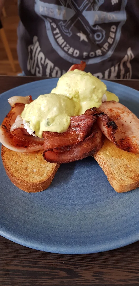 Eggs Benedict with Bacon, The Coffee Club Café - Victoria Point