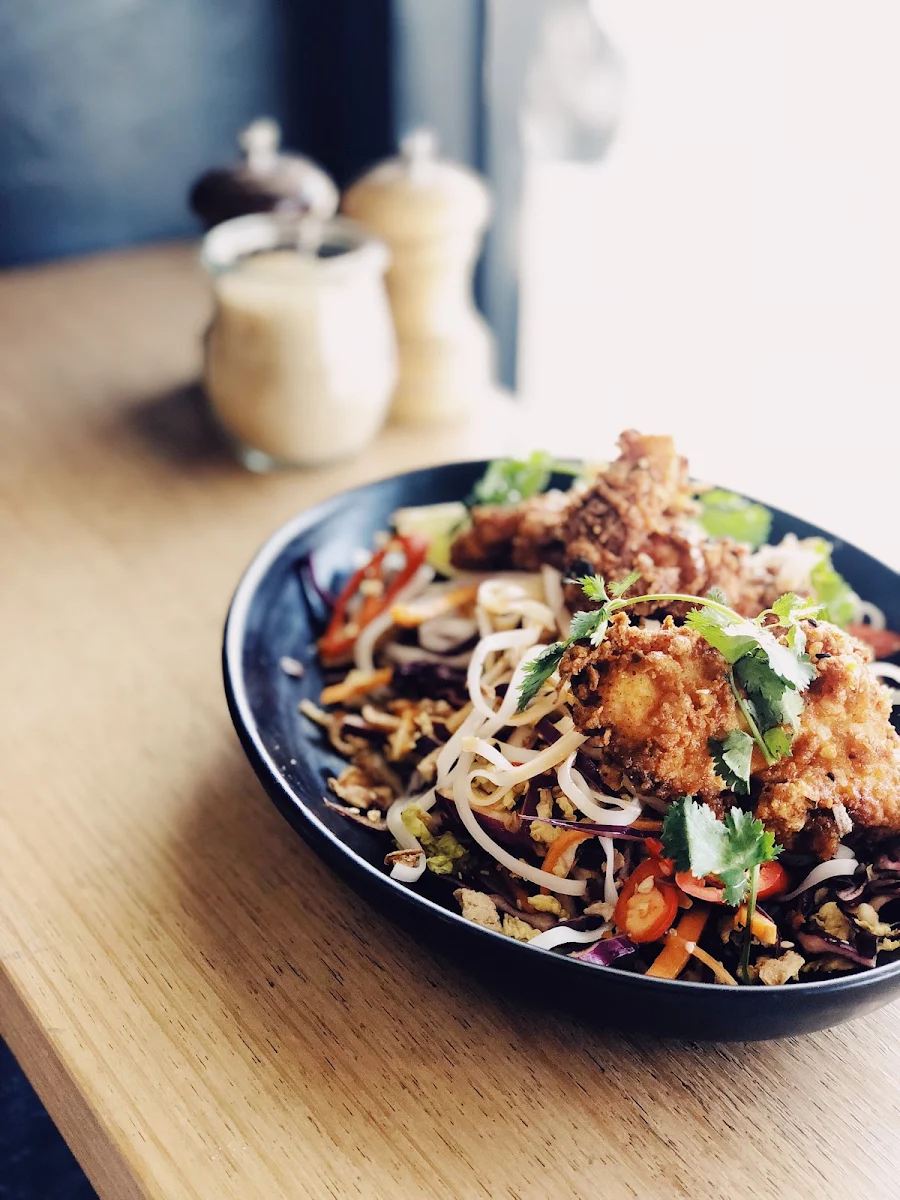 Fried Chicken Noodle Bowl