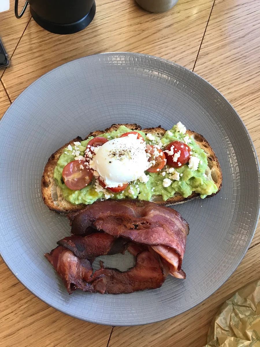 Avocado Toast w Poached Egg